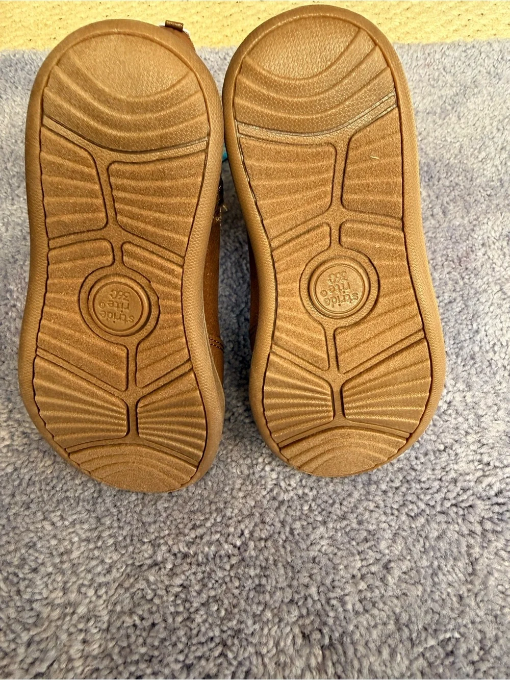 Stride Rite Girls Brown Sparkle Pull-On Boots